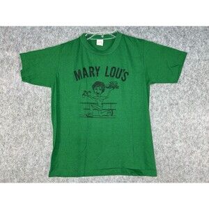 Vintage Mary Lou’s Grill T-Shirt Carbondale Illinois Green Women’s Size M